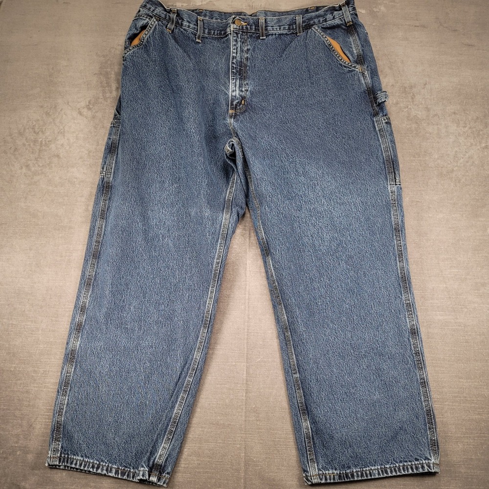 Carhartt Carpenter Jeans Relaxed Fit Work Pants Denim Blue 44x30 B13BPS